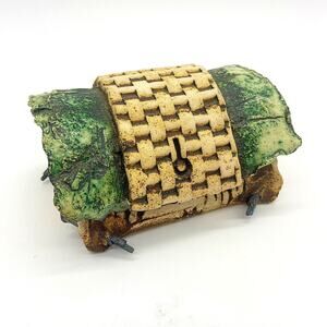 Artisan Ceramic Schwarzwaldner? Trinket Box Fairy Cottage Primitive Hand Crafted